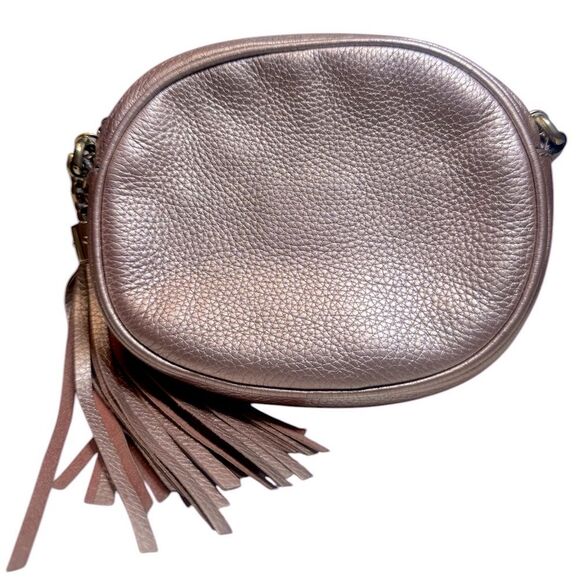 Auth Gucci Metallic Pink Disco Crossbody SoHo
Bag Purse Handbag - Picture 4 of 14